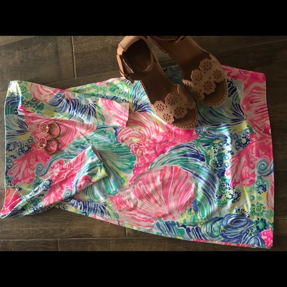 Lilly Pulitzer- NWOT Laurana off shoulder dress - Picture 2 of 5